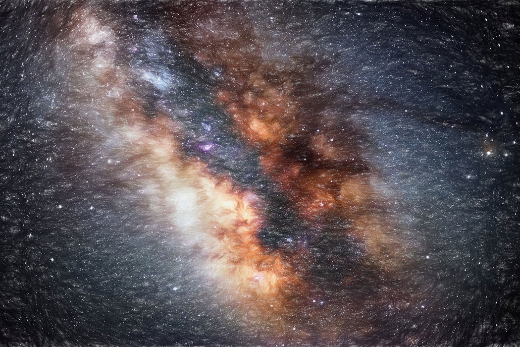 Zentrum der Milchstraße, Glasbild