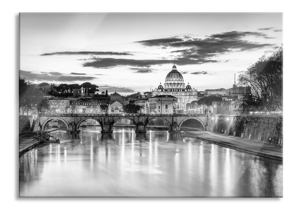 Pixxprint der Basilika St. Peter in Rom, Glasbild