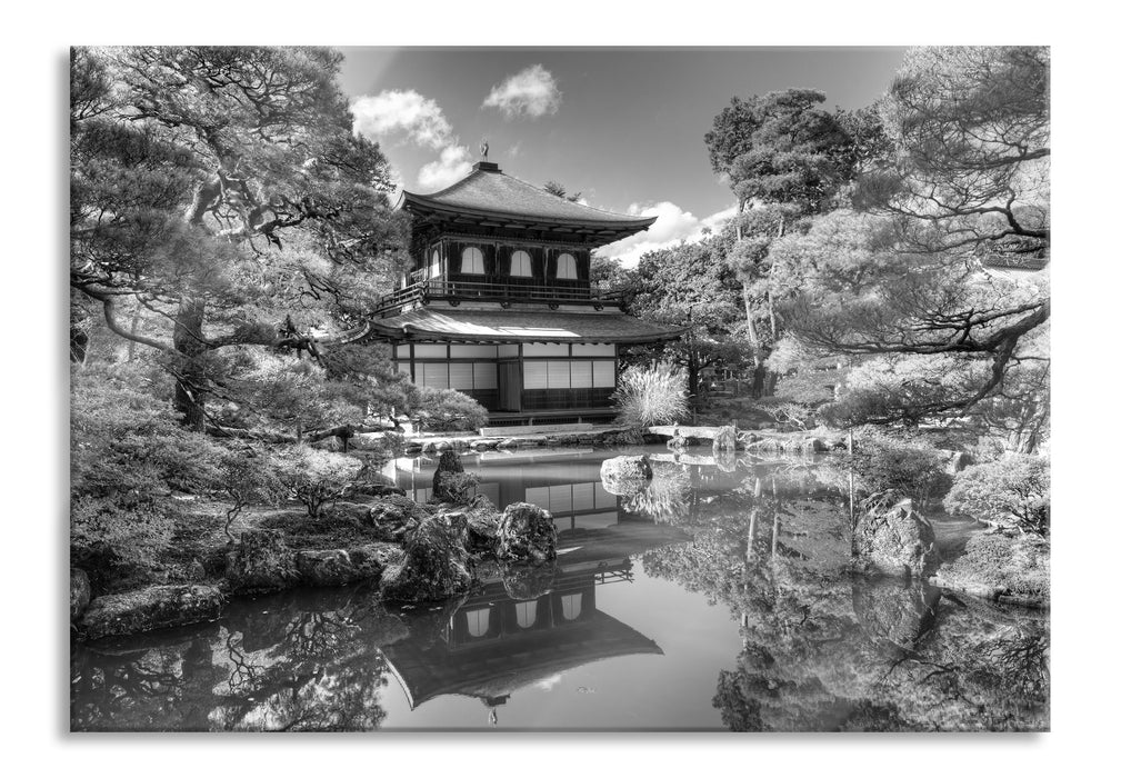 Pixxprint Ginkaku-ji-Tempel in Kyoto, Glasbild