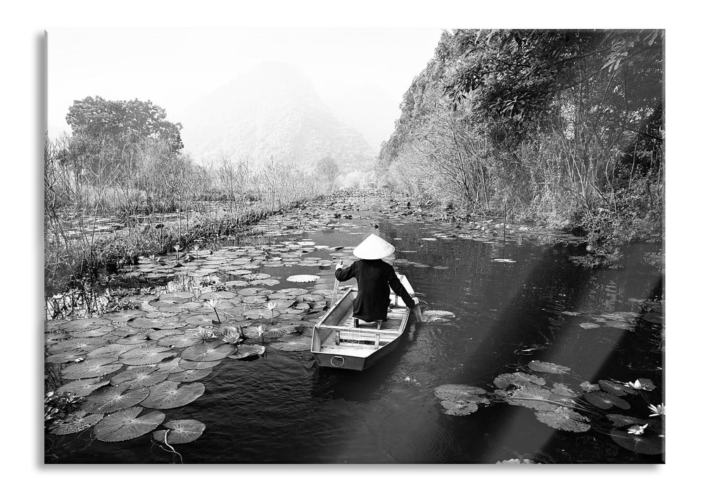 Pixxprint Yen-Stream Vietnam, Glasbild