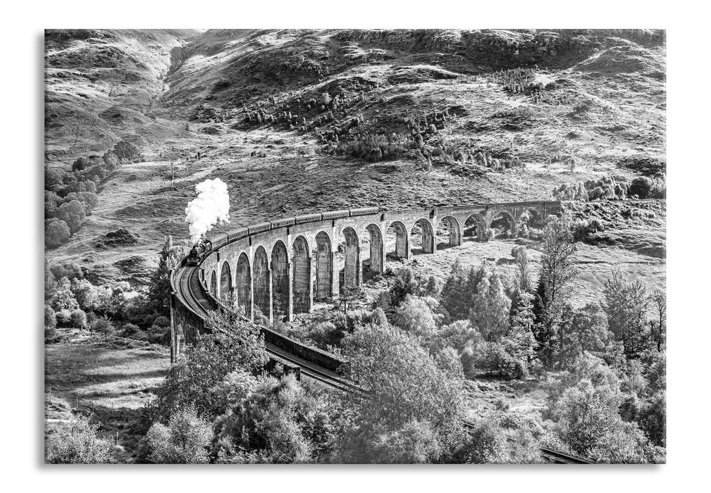 Eisenbahnviadukt in Schottland, Glasbild