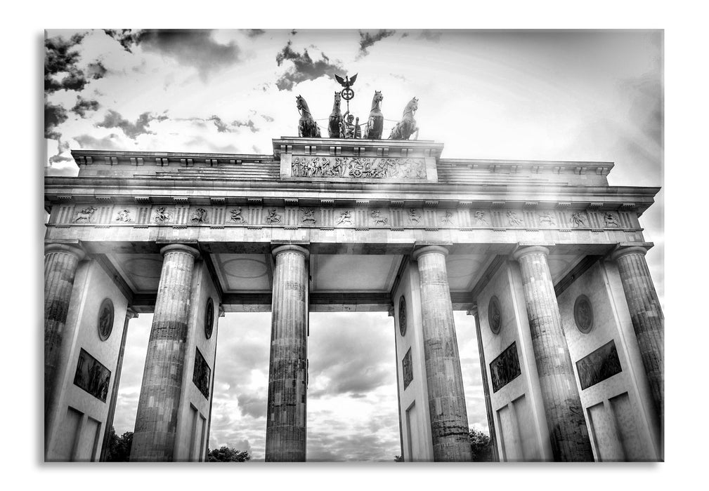 Pixxprint Brandenburger Tor Berlin, Glasbild