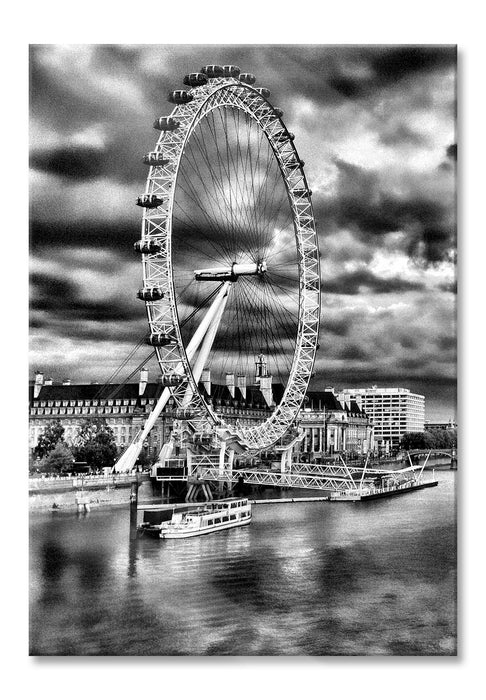Riesenrad, London Eye, Glasbild