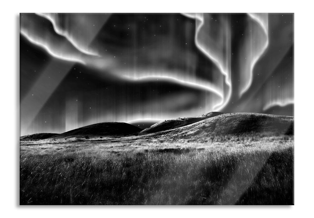 Pixxprint phantastisches Polarlicht, Glasbild