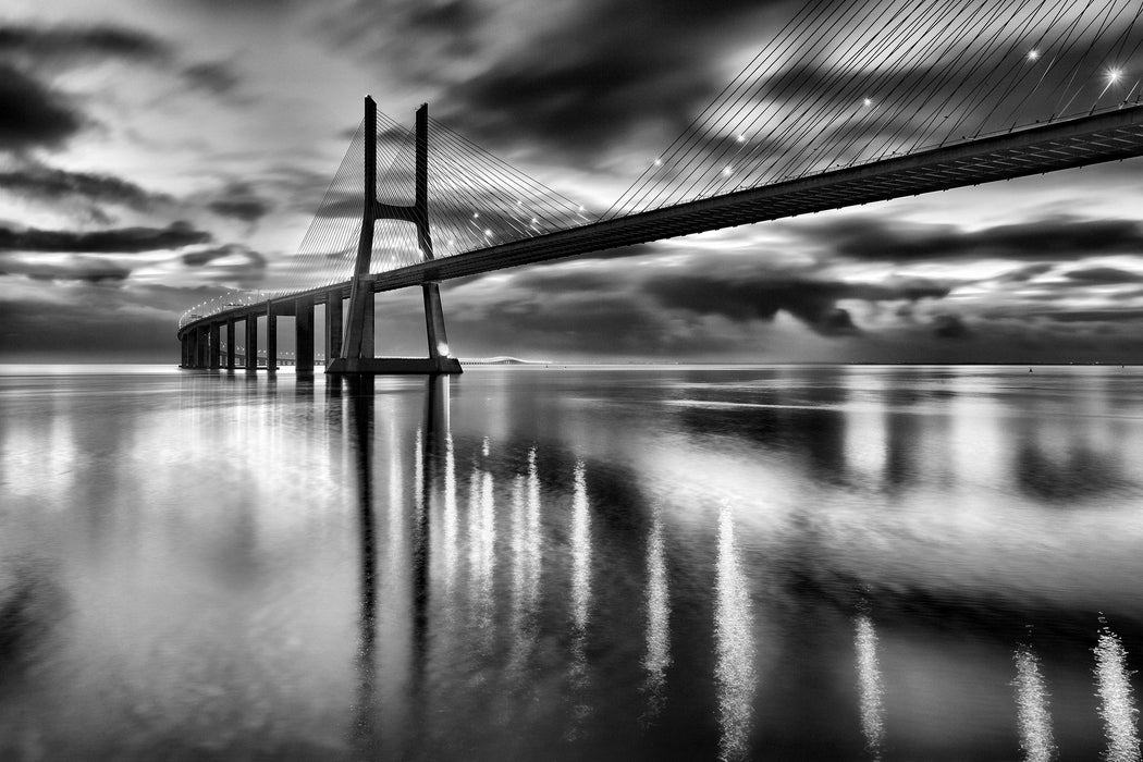 Brücke Lissabon, Glasbild