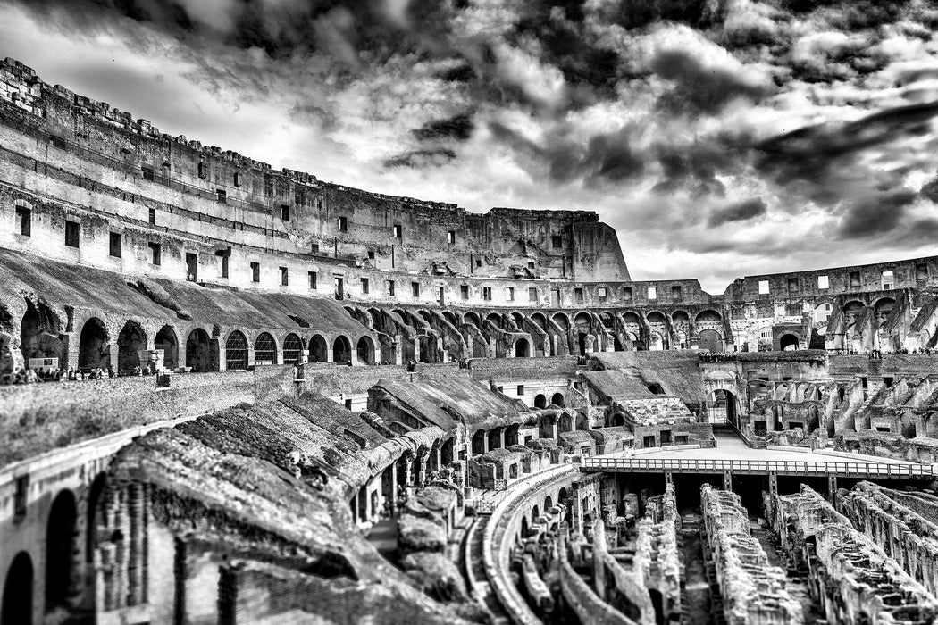 Colloseum in Rom von innen, Glasbild