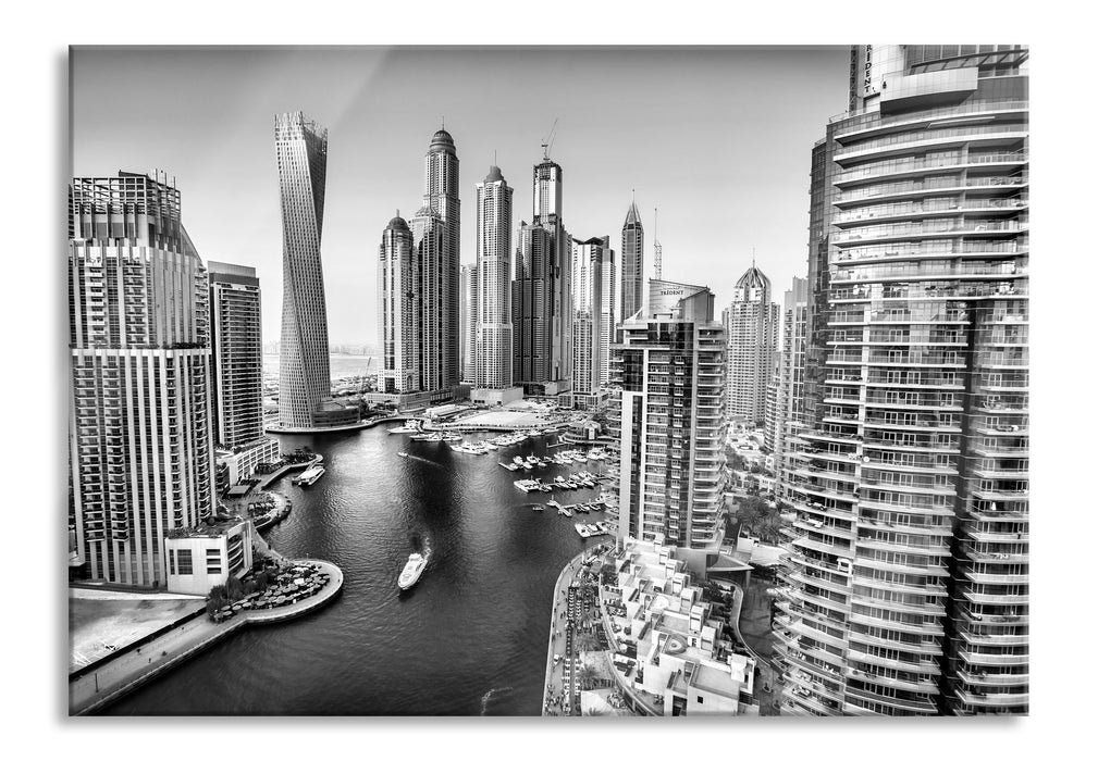 Pixxprint Dubai Metropole, Glasbild