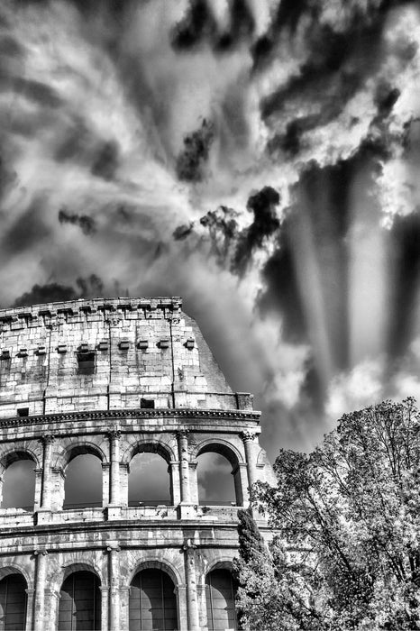 klassisches Colloseum in Rom, Glasbild