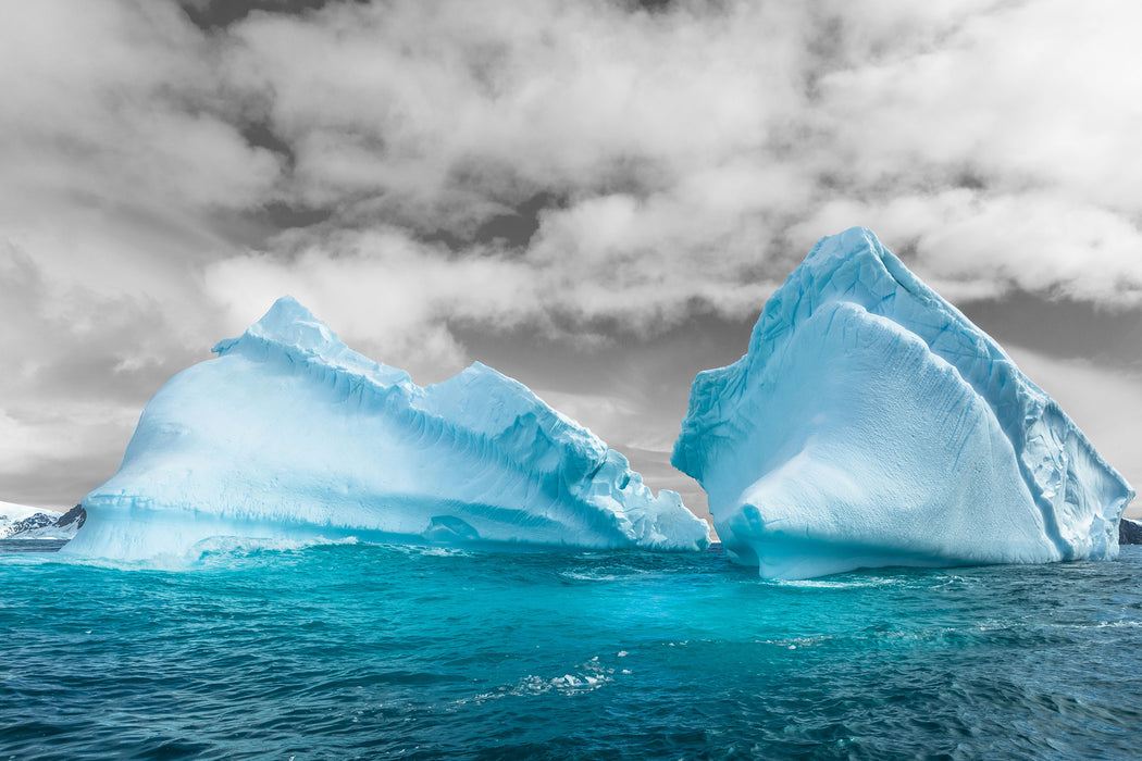 Antarktis Inseln, Glasbild