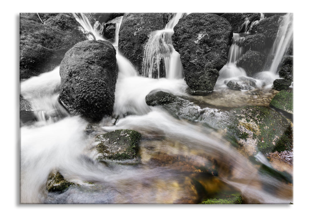 Pixxprint Gertelbach im Schwarzwald, Glasbild