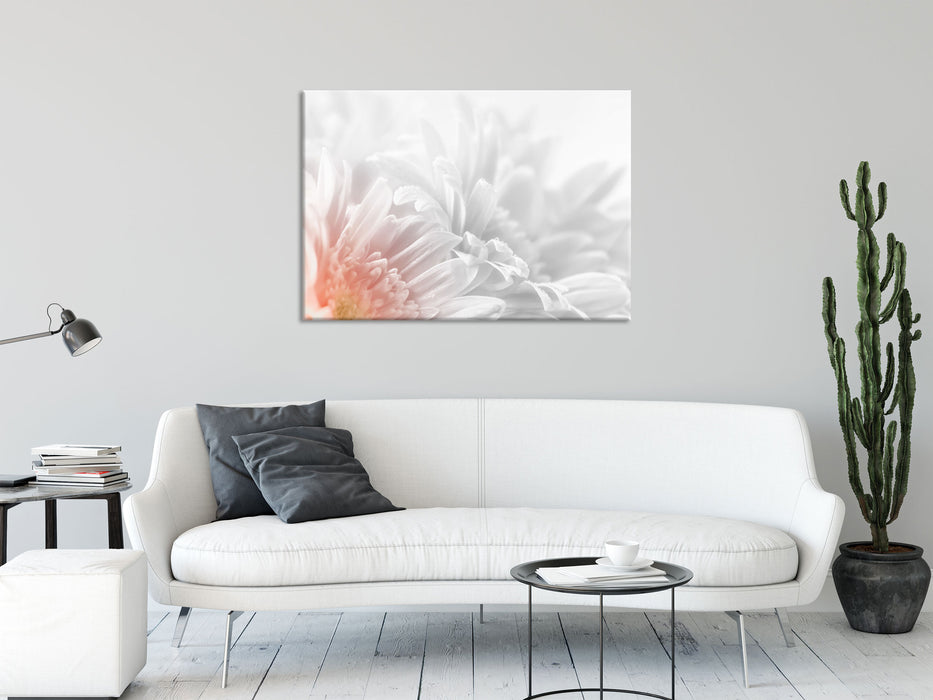 Gerbera-Blume, Glasbild