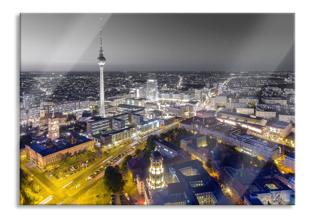 Pixxprint Berlin City Panorama, Glasbild