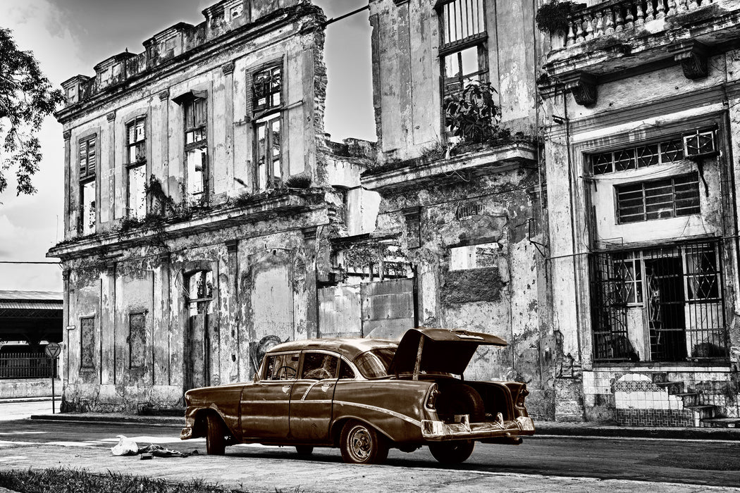 die Strassen Havannas, Glasbild