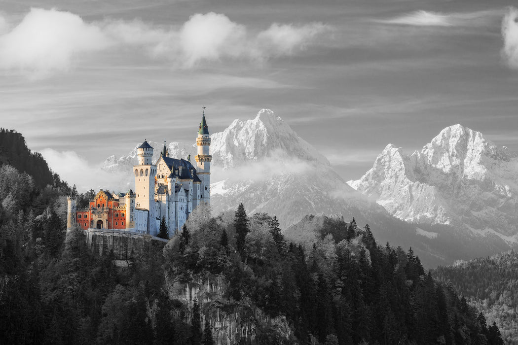 Schloss Neuschwanstein, Glasbild