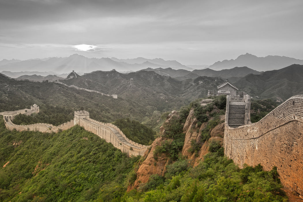 Chinesische Mauer, Glasbild