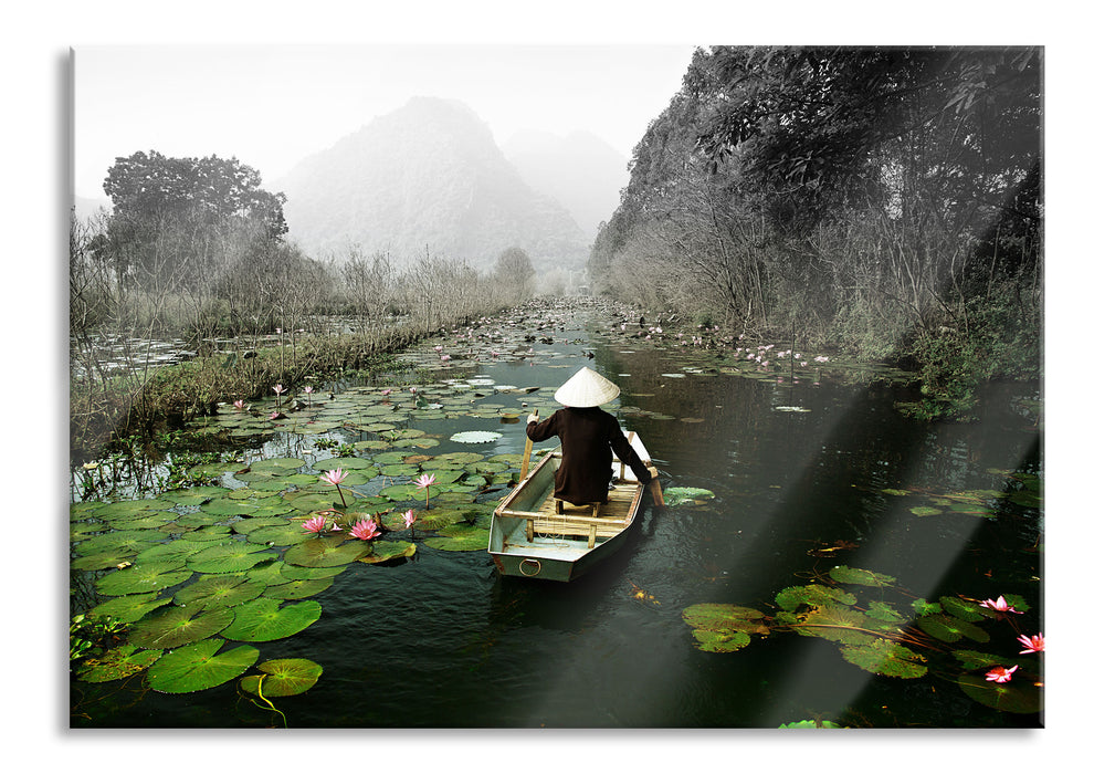 Pixxprint Yen-Stream Vietnam, Glasbild