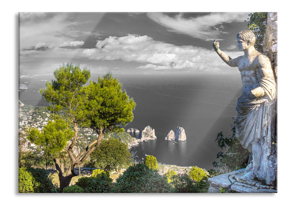 Pixxprint Insel Capri in Italien, Glasbild