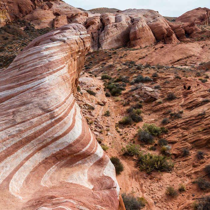 Atemberaubender Grand Canyon, Glasbild Quadratisch