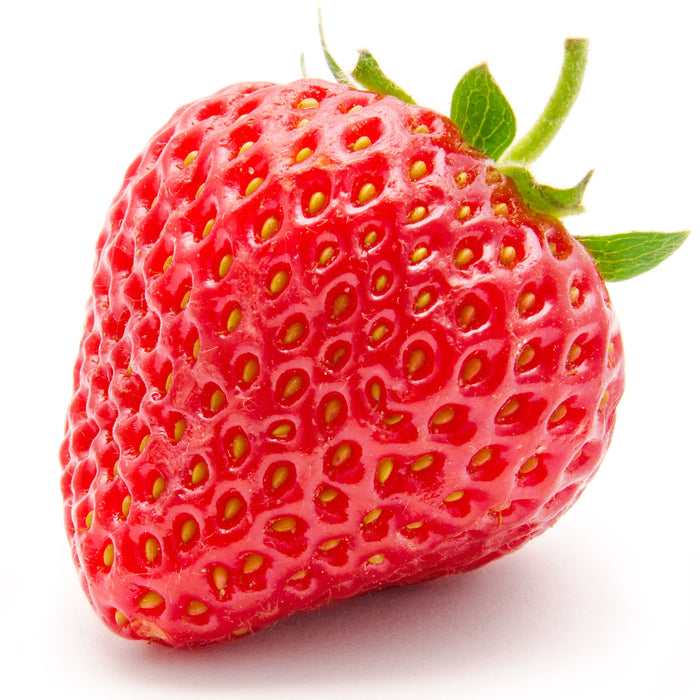 Leckere Erdbeere, Glasbild Quadratisch