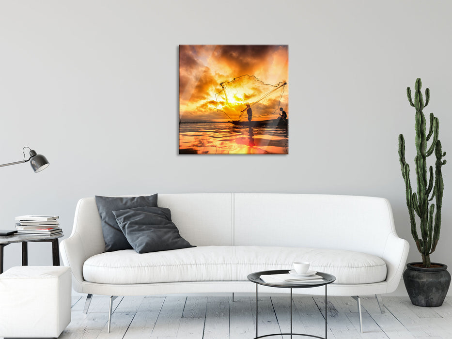 See, Glasbild Quadratisch