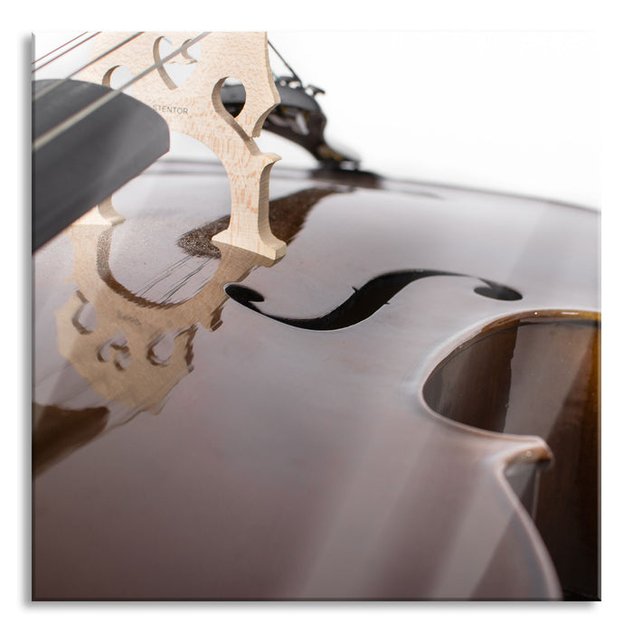 Cello, Glasbild Quadratisch