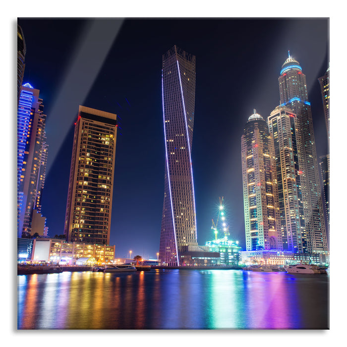 Pixxprint Dubai Burj al Arab, Glasbild Quadratisch