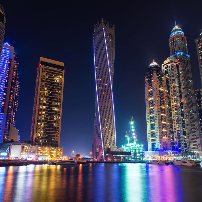 Dubai Burj al Arab, Glasbild Quadratisch