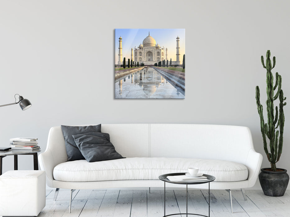 Taj Mahal, Glasbild Quadratisch