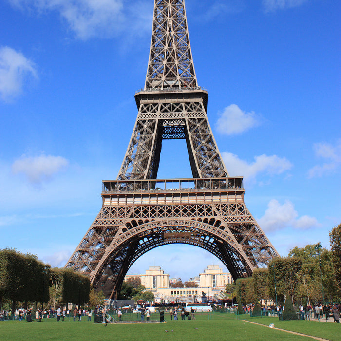 Eifelturm Paris, Glasbild Quadratisch