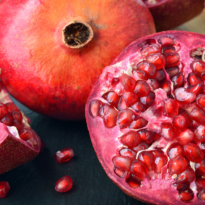 Granatapfel, Glasbild Quadratisch