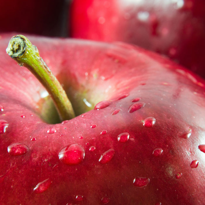 Apfel, Glasbild Quadratisch