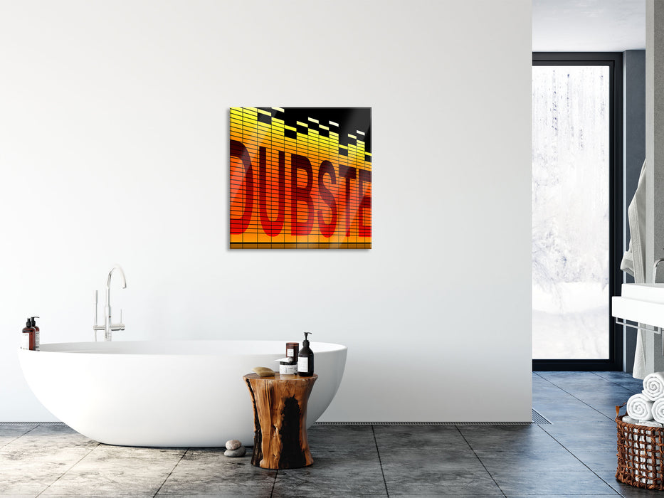 Dubstep Elektro Music, Glasbild Quadratisch