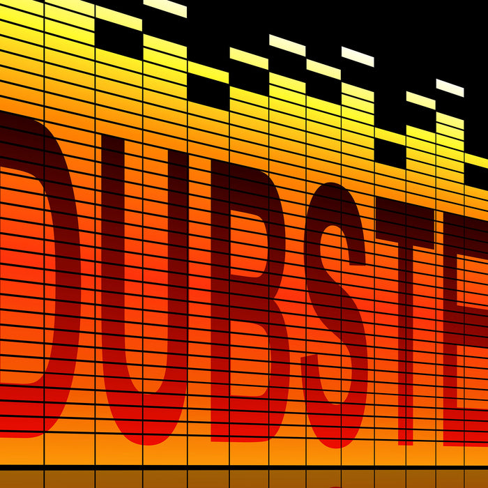 Dubstep Elektro Music, Glasbild Quadratisch