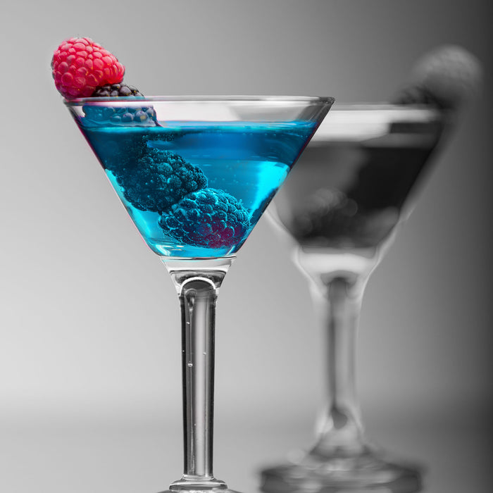 Leckere frische Cocktails, Glasbild Quadratisch