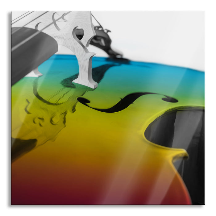 Pixxprint Cello, Glasbild Quadratisch