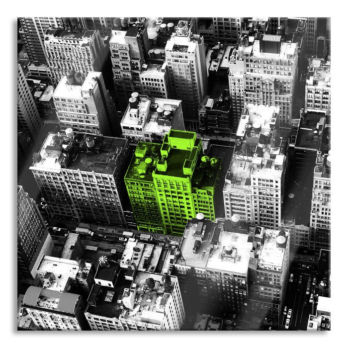 Pixxprint New York City spezial, Glasbild Quadratisch