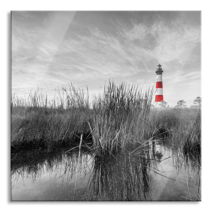 Pixxprint Bodie Island Lighthouse, Glasbild Quadratisch