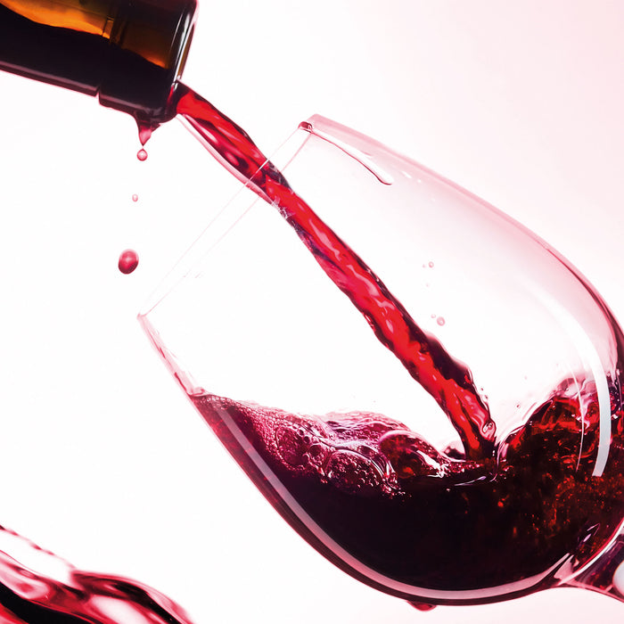 Wein, Glasbild Quadratisch