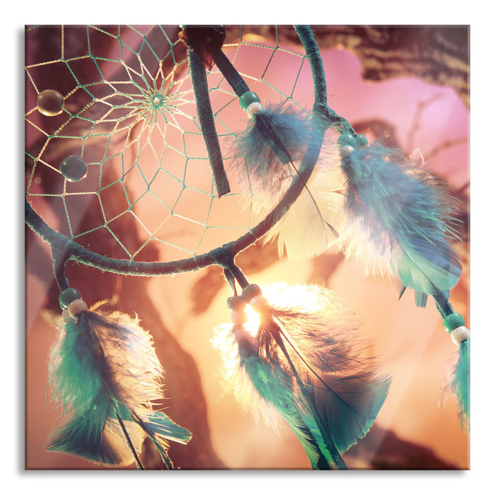 Pixxprint Traumfänger, Glasbild Quadratisch