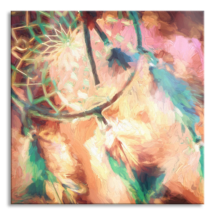 Pixxprint Traumfänger, Glasbild Quadratisch