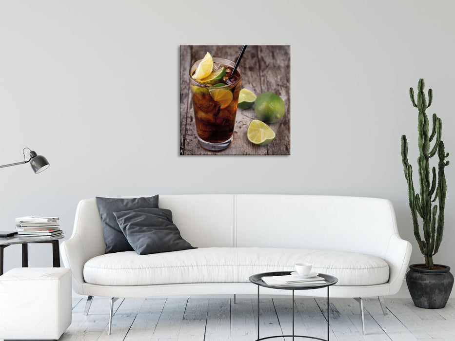 Cuba Libre Original, Glasbild Quadratisch