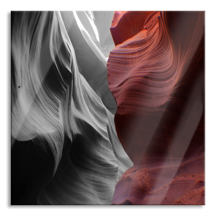 Pixxprint toller Antelope Canyon, Glasbild Quadratisch