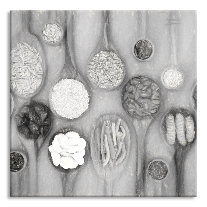 Pixxprint Super-Health , Glasbild Quadratisch