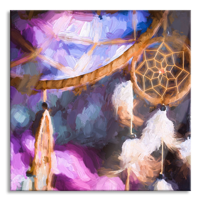 Pixxprint Traumfänger, Glasbild Quadratisch