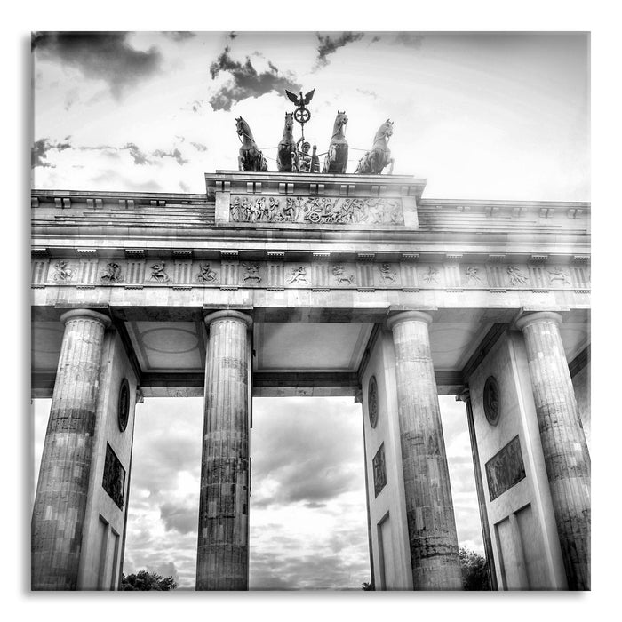 Pixxprint Brandenburger Tor Berlin, Glasbild Quadratisch