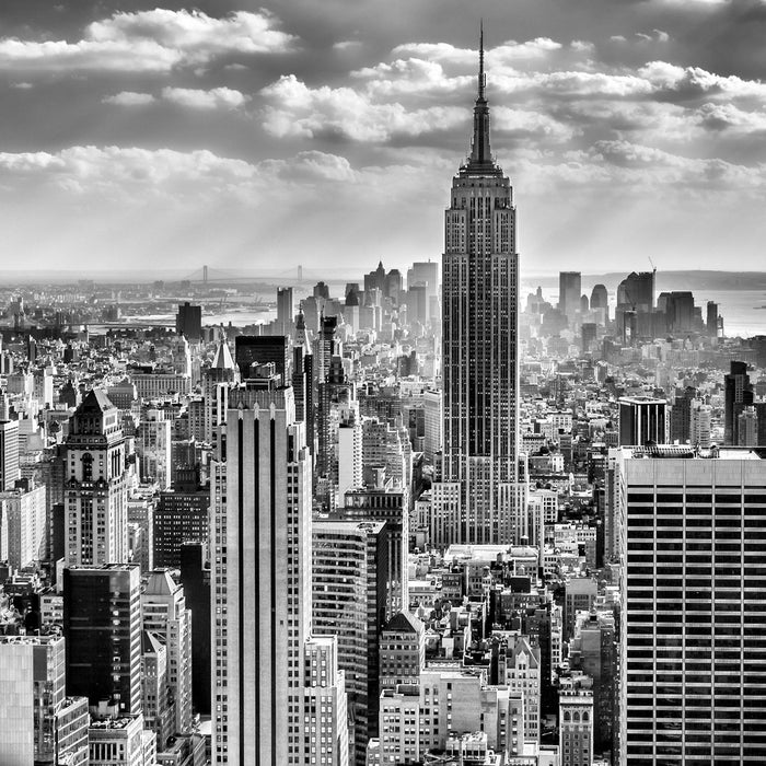 New York, Manhattan, Glasbild Quadratisch