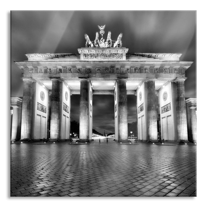 Pixxprint Brandenburger Tor, Glasbild Quadratisch