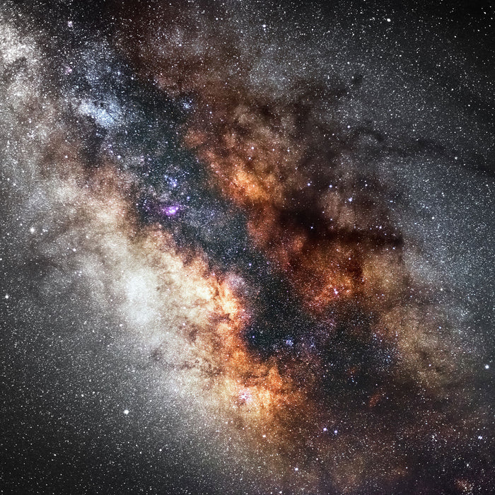 Zentrum der Milchstraße, Glasbild Quadratisch