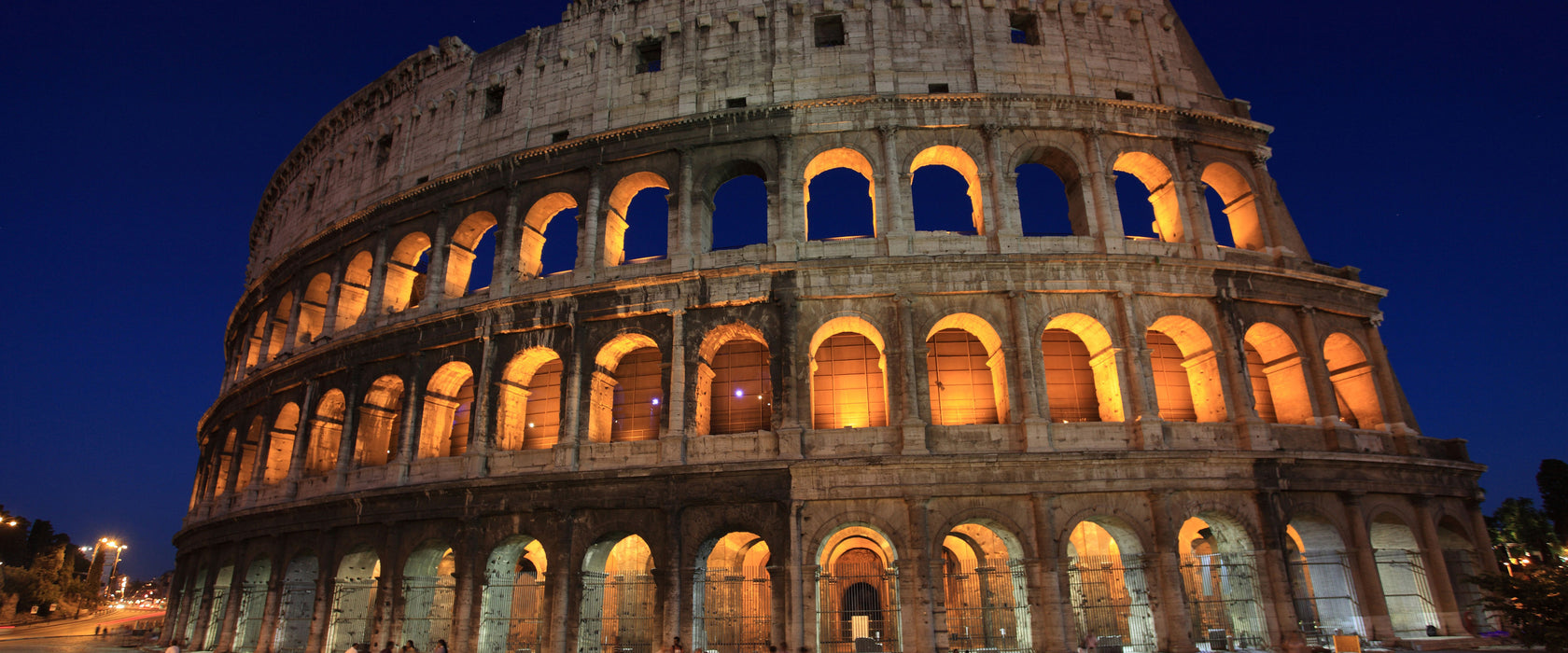 Colosseum in Rom, Glasbild Panorama