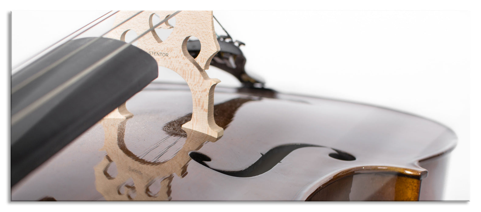 Pixxprint Cello, Glasbild Panorama